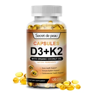 Vegetarian Vitamin D3K2 Capsules Vitamin D & Vitamin K