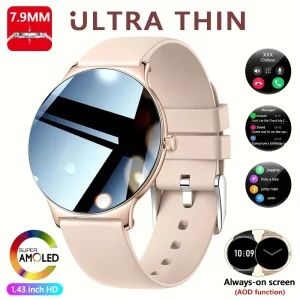 Ultra Slim AMOLED Smart Watch Women