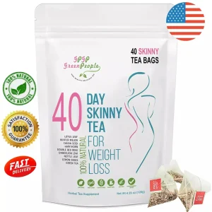 Natural 40 Days Herbal Skinny Detox Weight Loss Supplement No Caffeine Non-GMO Health Food
