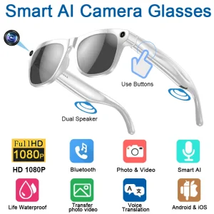 4K HD Color Changing AI Smart Glasses